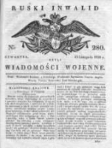 Ruski inwalid czyli wiadomości wojenne 1820, Nr 280