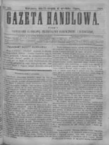 Gazeta Handlowa. Pismo poświęcone handlowi, przemysłowi fabrycznemu i rolniczemu, 1868, Nr 195