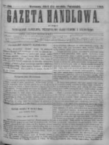 Gazeta Handlowa. Pismo poświęcone handlowi, przemysłowi fabrycznemu i rolniczemu, 1868, Nr 206