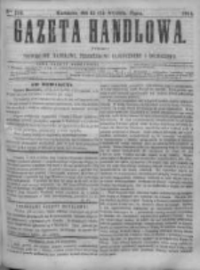 Gazeta Handlowa. Pismo poświęcone handlowi, przemysłowi fabrycznemu i rolniczemu, 1868, Nr 210