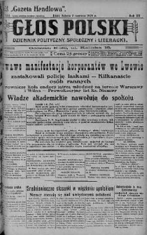 Głos Polski : dziennik polityczny, społeczny i literacki 8 czerwiec 1929 nr 155