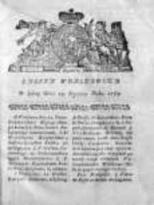 Gazeta Warszawska 1784, Nr 7