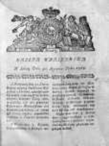 Gazeta Warszawska 1784, Nr 9