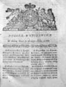 Gazeta Warszawska 1784, Nr 11