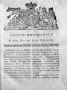 Gazeta Warszawska 1784, Nr 13