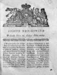Gazeta Warszawska 1784, Nr 14