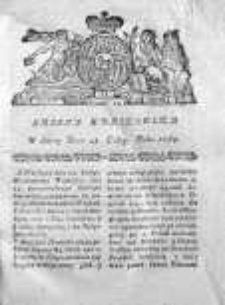 Gazeta Warszawska 1784, Nr 15