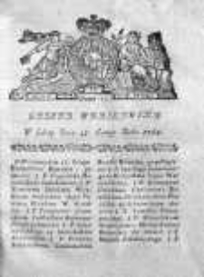Gazeta Warszawska 1784, Nr 17