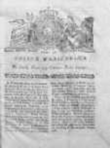 Gazeta Warszawska 1784, Nr 50