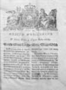 Gazeta Warszawska 1784, Nr 53
