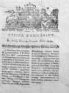 Gazeta Warszawska 1784, Nr 62