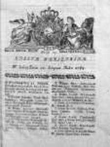 Gazeta Warszawska 1784, Nr 67
