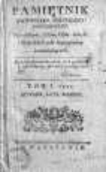 Pamiętnik Polityczny i Historyczny, 1788, m-c I