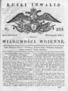 Ruski inwalid czyli wiadomości wojenne 1820, Nr 283