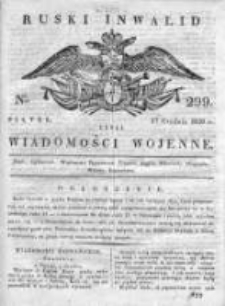Ruski inwalid czyli wiadomości wojenne 1820, Nr 299