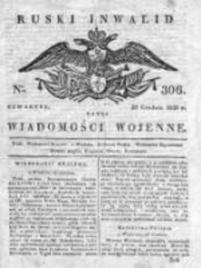 Ruski inwalid czyli wiadomości wojenne 1820, Nr 306