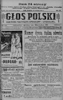 Głos Polski : dziennik polityczny, społeczny i literacki 16 czerwiec 1929 nr 163