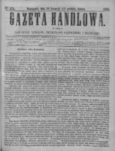 Gazeta Handlowa. Pismo poświęcone handlowi, przemysłowi fabrycznemu i rolniczemu, 1868, Nr 275