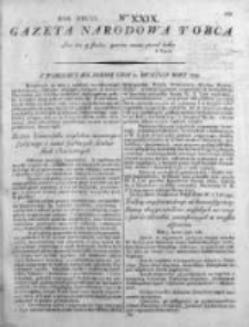 Gazeta Narodowa i Obca 1792, Nr 29