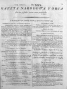 Gazeta Narodowa i Obca 1792, Nr 30