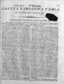 Gazeta Narodowa i Obca 1792, Nr 33