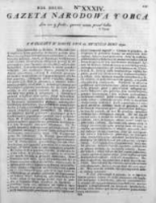 Gazeta Narodowa i Obca 1792, Nr 34