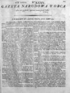 Gazeta Narodowa i Obca 1792, Nr 35