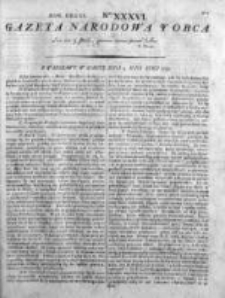 Gazeta Narodowa i Obca 1792, Nr 36