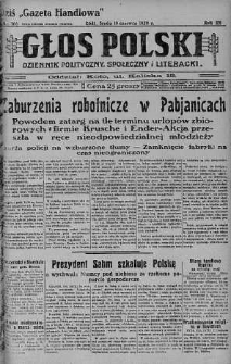 Głos Polski : dziennik polityczny, społeczny i literacki 19 czerwiec 1929 nr 166