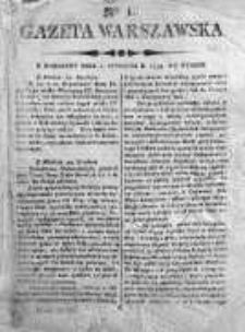 Gazeta Warszawska 1798, Nr 1
