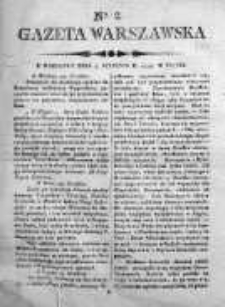 Gazeta Warszawska 1798, Nr 2