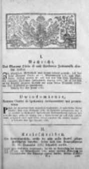 Kontinuacya Wyrokow y Rozkazow Powszechnych w Galicyi i Lodomeryi Królewstwach Wypadłych 1785