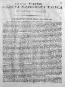 Gazeta Narodowa i Obca 1792, Nr 39