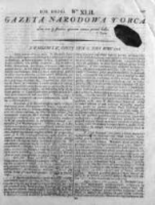Gazeta Narodowa i Obca 1792, Nr 42