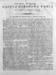Gazeta Narodowa i Obca 1792, Nr 47