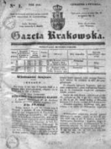 Gazeta Krakowska 1840, I, Nr 1