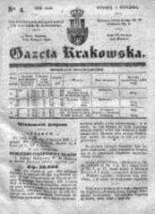 Gazeta Krakowska 1840, I, Nr 4