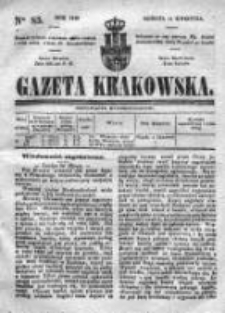 Gazeta Krakowska 1840, II, Nr 85