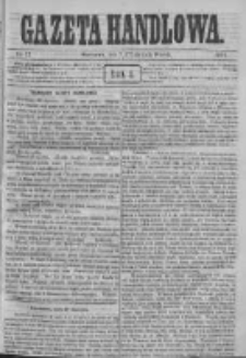 Gazeta Handlowa. Pismo poświęcone handlowi, przemysłowi fabrycznemu i rolniczemu, 1871, Nr 12