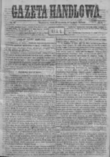 Gazeta Handlowa. Pismo poświęcone handlowi, przemysłowi fabrycznemu i rolniczemu, 1871, Nr 27