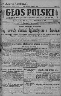 Głos Polski : dziennik polityczny, społeczny i literacki 13 lipiec 1929 nr 189