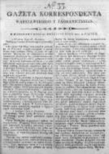 Gazeta Korrespondenta Warszawskiego y Zagranicznego 1800, Nr 33