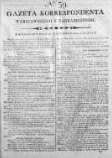 Gazeta Korrespondenta Warszawskiego y Zagranicznego 1800, Nr 39