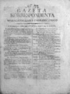 Korespondent Warszawski Donoszący Wiadomości Krajowe i Zagraniczne 1808, Nr 33