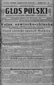 Głos Polski : dziennik polityczny, społeczny i literacki 19 lipiec 1929 nr 195