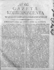 Korespondent Warszawski Donoszący Wiadomości Krajowe i Zagraniczne 1809, Nr 66