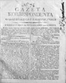 Korespondent Warszawski Donoszący Wiadomości Krajowe i Zagraniczne 1809, Nr 74