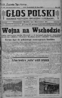Głos Polski : dziennik polityczny, społeczny i literacki 22 lipiec 1929 nr 198