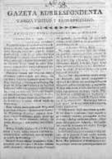 Gazeta Korrespondenta Warszawskiego y Zagranicznego 1800, Nr 58