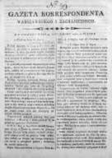 Gazeta Korrespondenta Warszawskiego y Zagranicznego 1800, Nr 59